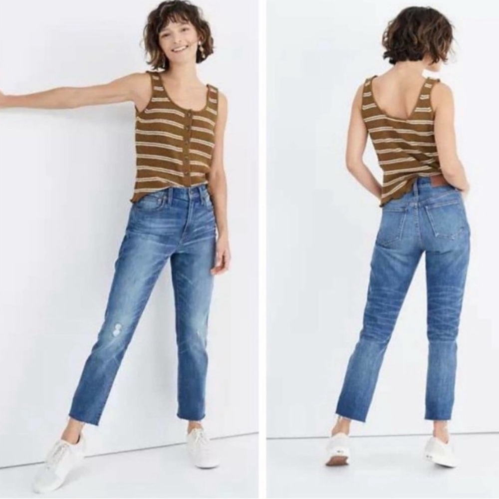 Madewell High Rise Slim Crop Boyjean